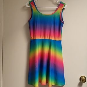 Rainbow Skater Dress